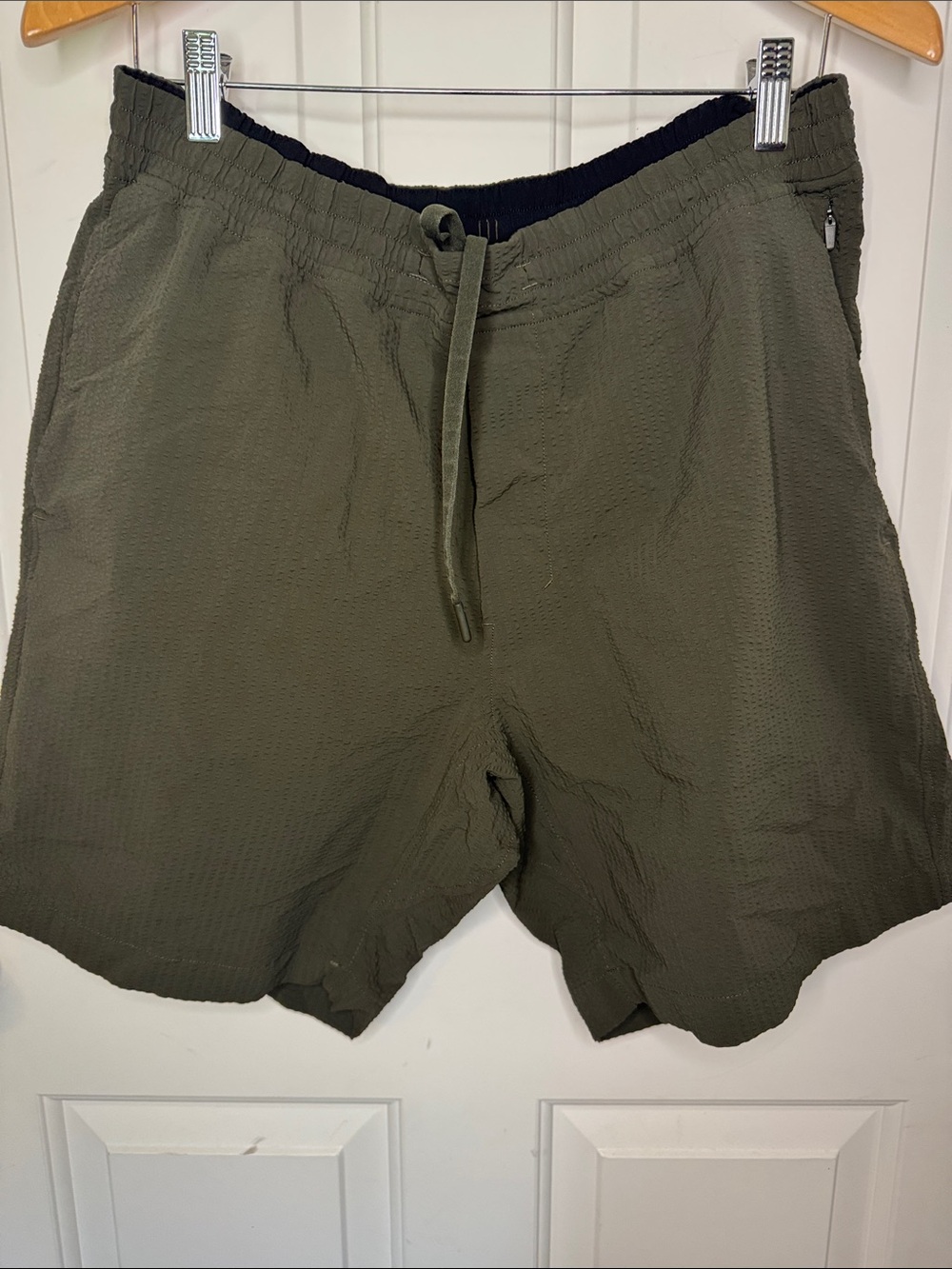 lululemon athletica Men's Olive Athletic Drawstring Shorts